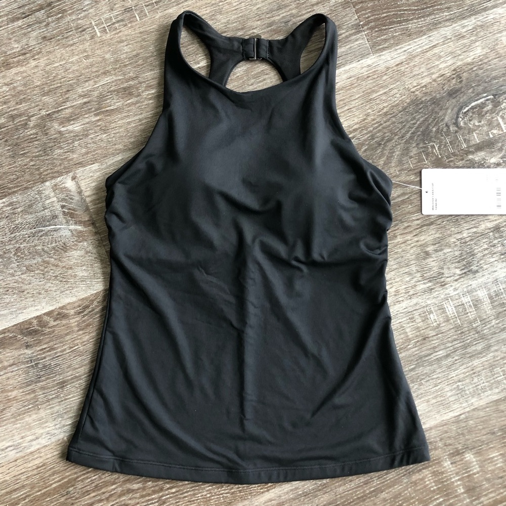 New With Tags Black Maldives Athleta Tankini Top - 34B/32C